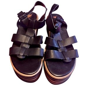 Rocket Dog Stylish Black Platform Strappy Sandals Size 11
